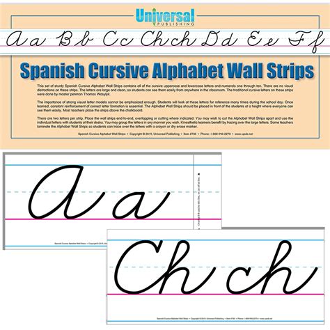 Cursive Wall Strips - Buy Cursive Alphabet Strip | Universal La escritura