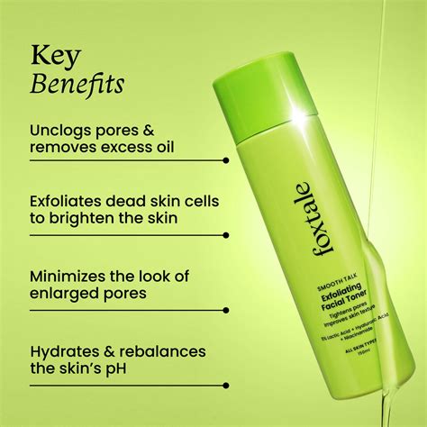 Exfoliating Facial Toner - Refine & Brighten – Foxtale