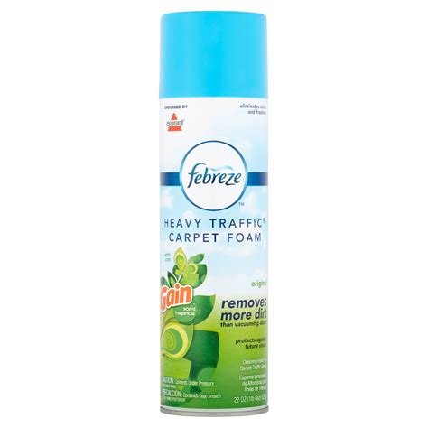 Febreze Gain Original Heavy Traffic Foaming Carpet Cleaner, 22 Oz ...