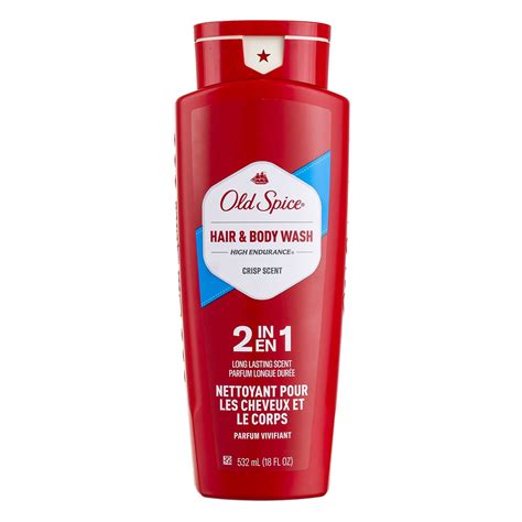 Old Spice High Endurance Body Wash & Shampoo, Crisp, 18 fl oz (1 Pack ...