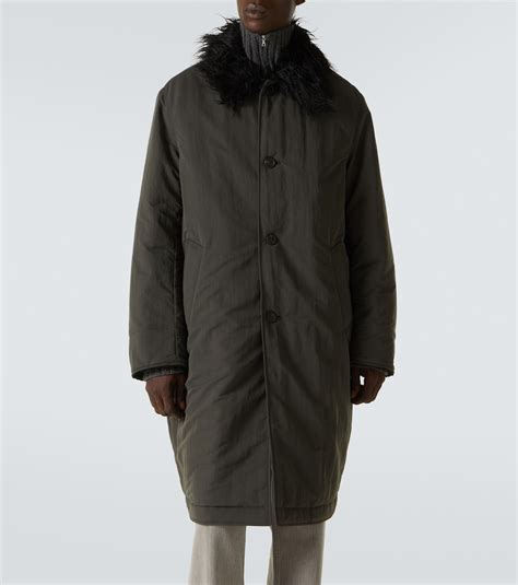 Polar faux fur-trimmed coat in grey - Our Legacy | Mytheresa