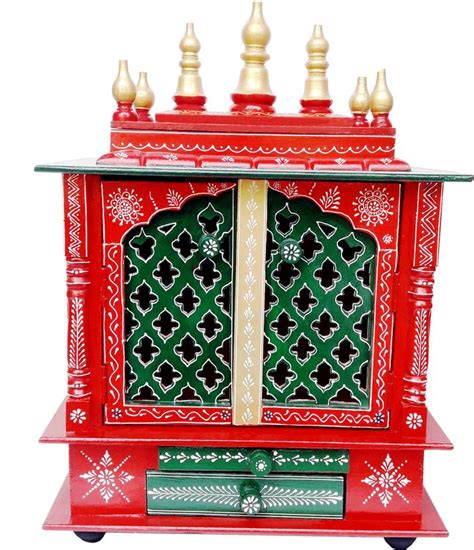 Rajasthani Arts Wooden Wall Hanging Temple Mandir Solid Wood Home ...