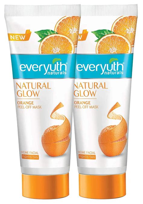 Buy Everyuth Naturals Natural Glow Orange Peel-off Mask, Pack of 2 ...