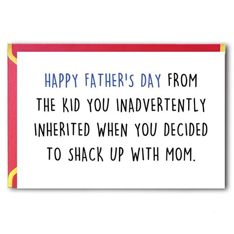 Snapklik.com : Funny Fathers Day Card For Step Dad, Unique Step Dad ...