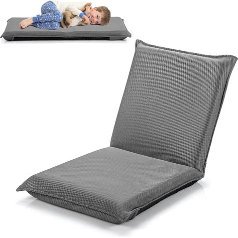 RELAX4LIFE Folding Floor Chair, Lazy Sofa Lounger Recliner with 6 ...