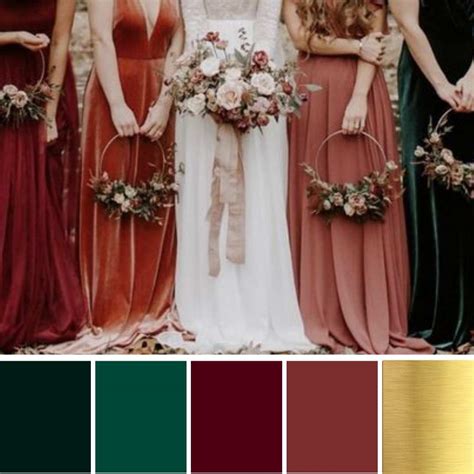 What colors go with emerald green for a wedding 60 photos ...