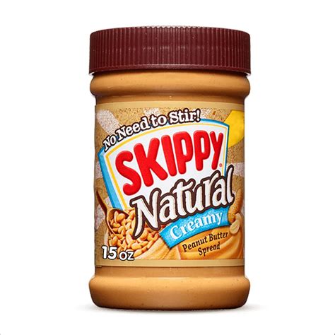 Amazon.com : SKIPPY Peanut Butter, Natural Creamy, 15 Ounce (6 Combined ...