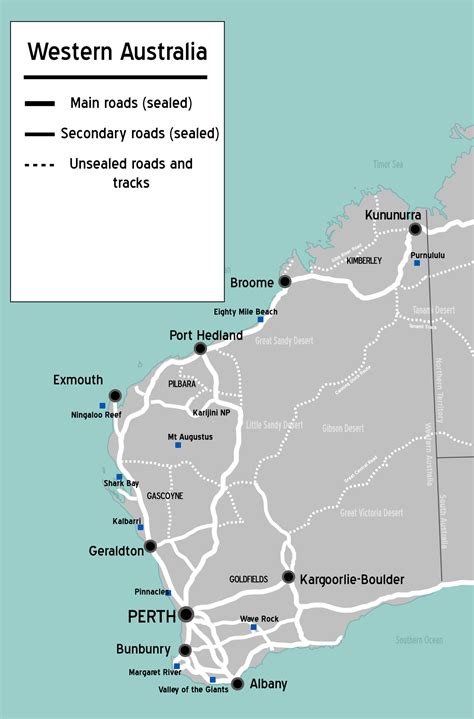 Map Of Western Australia 16C