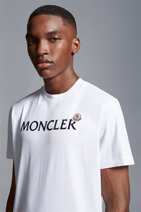 Moncler white t shirt mens online