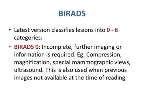 Image result for BI-RADS 0