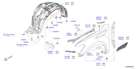 2010 Nissan Fender Insert Emblem (Left, Front) - 63825-1LB0A - Genuine ...