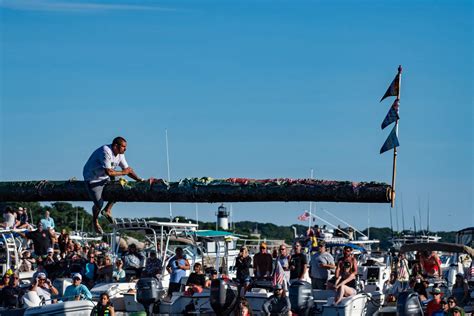 Watch: Gloucester's greasy pole contest for 2024