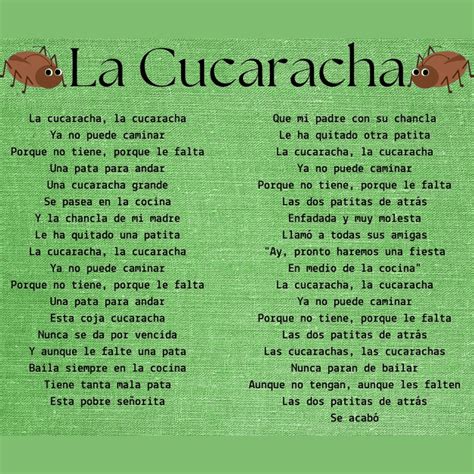 La Cucaracha Means