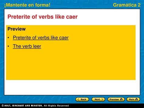 PPT - Preterite of verbs like caer PowerPoint Presentation, free ...