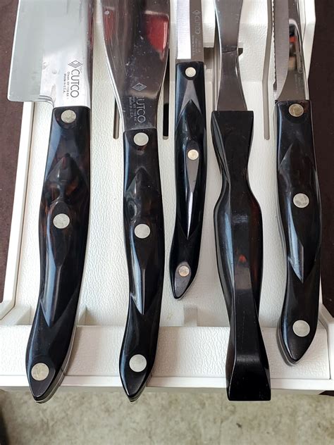 Cutco knife set Of 5 W/ Wall Mount Display Holder EUC | eBay