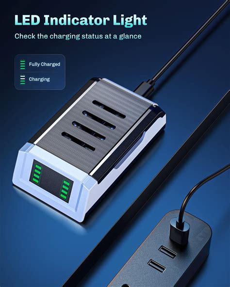 Buy VOYEE Charger for Xbox Controller Battery Pack, 3x2600mAh High ...