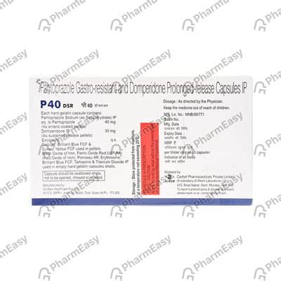 P40 Dsr 30/40mg Strip Of 10 Capsules: Uses, Side Effects, Price ...