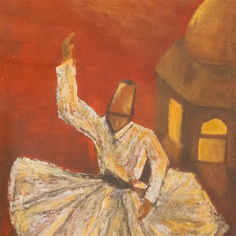Dancing Dervishes Handmade Painting For Home Wall Decor #3 – TheBimba.com