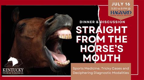 Straight From the Horse’s Mouth: Sports Medicine, Tricky Cases and ...