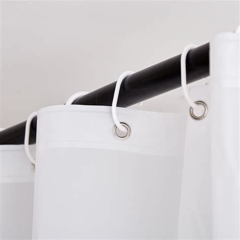 Buy Richmond Coral Striped Shower Curtain with Hooks - 200x180cm from ...