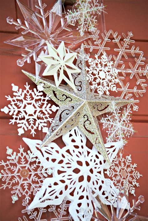 Dollar Store Snowflake Door Hanger | Dollar store christmas, Dollar ...