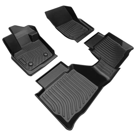 3pcs Floor Mats Liners for 2017-2020 Ford Fusion / Lincoln MKZ Black ...