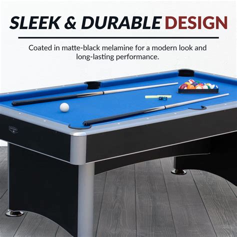 Hathaway Games Hathaway Maverick Deluxe 7 Ft Pool Table, with Ping Pong ...