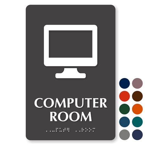 Computer Data Processing Area Signage Signs 的图像结果