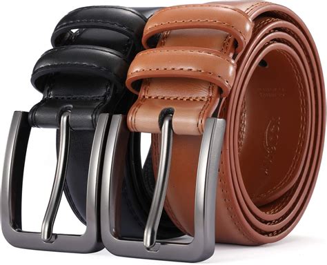 Mens Belt - Autolock Genuine Leather Dress Belt - Classic Casual Belt ...