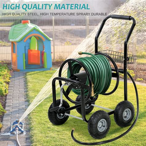 Pazidom Heavy Duty Garden Hose Reel Cart With Wheels - Holds India | Ubuy