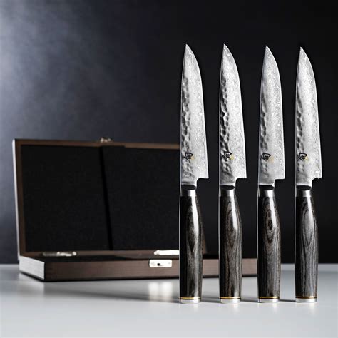 Shun Premier Steak Knives, Set of 4 with Case, Grey – Cutlery and More
