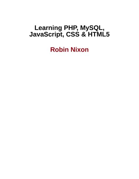Image result for Learning PHP MySQL & JavaScript