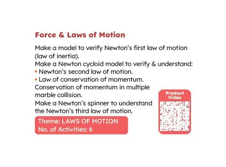 Physics School Project for Grade 9 - Force & Laws of Motion | Go Science