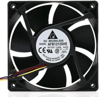 Electronic Spices Delta AFC1212DE 12V 1.60A DC Axial Cooling Fan ...