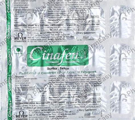 Buy CINAFEN PLUS STRIP OF 15 TABLETS Online & Get Upto 60% OFF at PharmEasy