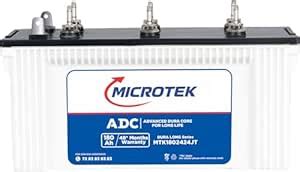 Microtek DuraLong MTK1802424JT | 180Ah Inverter Battery | with Advanced ...