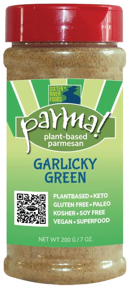 Buy Parma! Vegan Parmesan Garlicky Green Keto Gluten Free Based Dairy ...