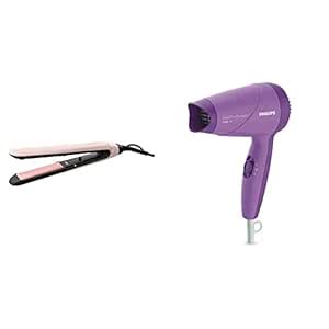 PHILIPS Bhs378/10 Kerashine Straightener (Pink) & Philips HP8100/46 ...