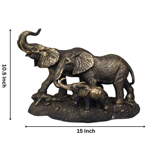 The Advitya | Resin Elephant Family Showpiece