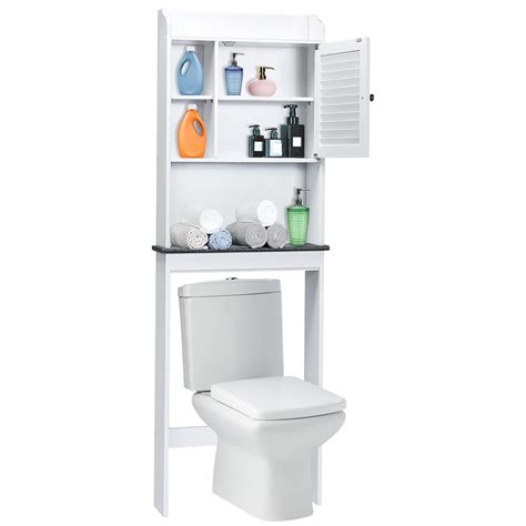 Buy Multigot 4 Tiers Over Toilet Cabinet, Freestanding Bathroom Storage ...
