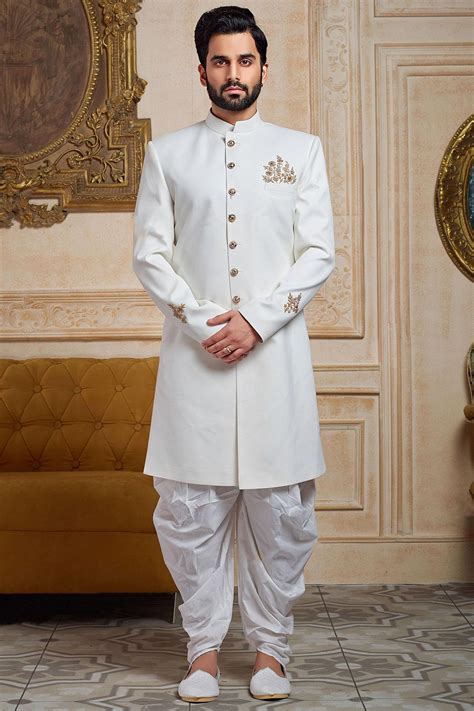 Mens Wedding Sherwani /white Royal Sherwani / Indian Suit for Men ...