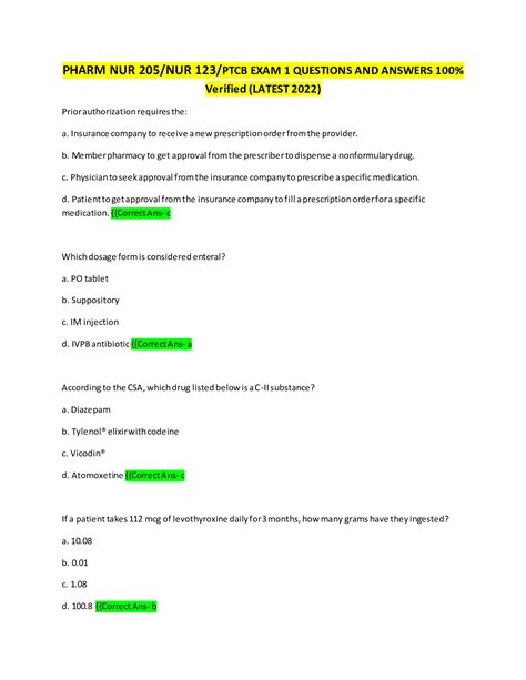 Image result for Past PTCB Questions