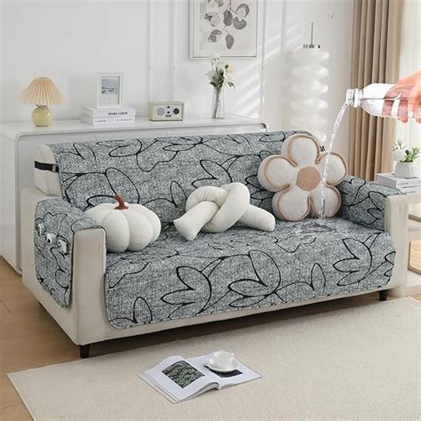 HOKIPO Quilted Water Repellent + Waterproof + Quick Dry Sofa Cover Mat ...