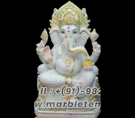 White Marble Ganesh Statues & Lakshmi Ganesh Idols Maker Jaipur ...