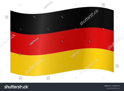 Germany German 3d Waving Flag Emoji Stock Illustration 2298869795 ...