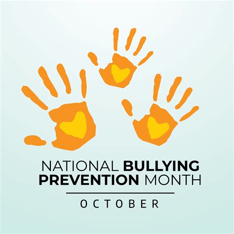 National Bullying Prevention Month design template good for celebration ...