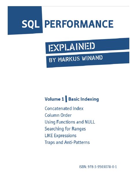 Image result for SQL Performance Explained