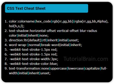Image result for HTML/CSS Text Options