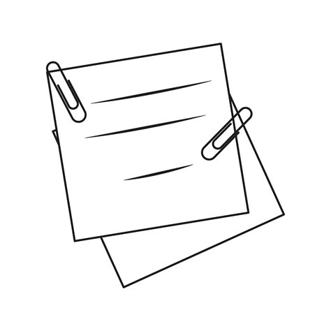 Black and white note paper-01 12581539 Vector Art at Vecteezy