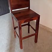 G Fine Furniture Solid Sheesham Wood 2 Seater Bar Table and Chair Set ...
